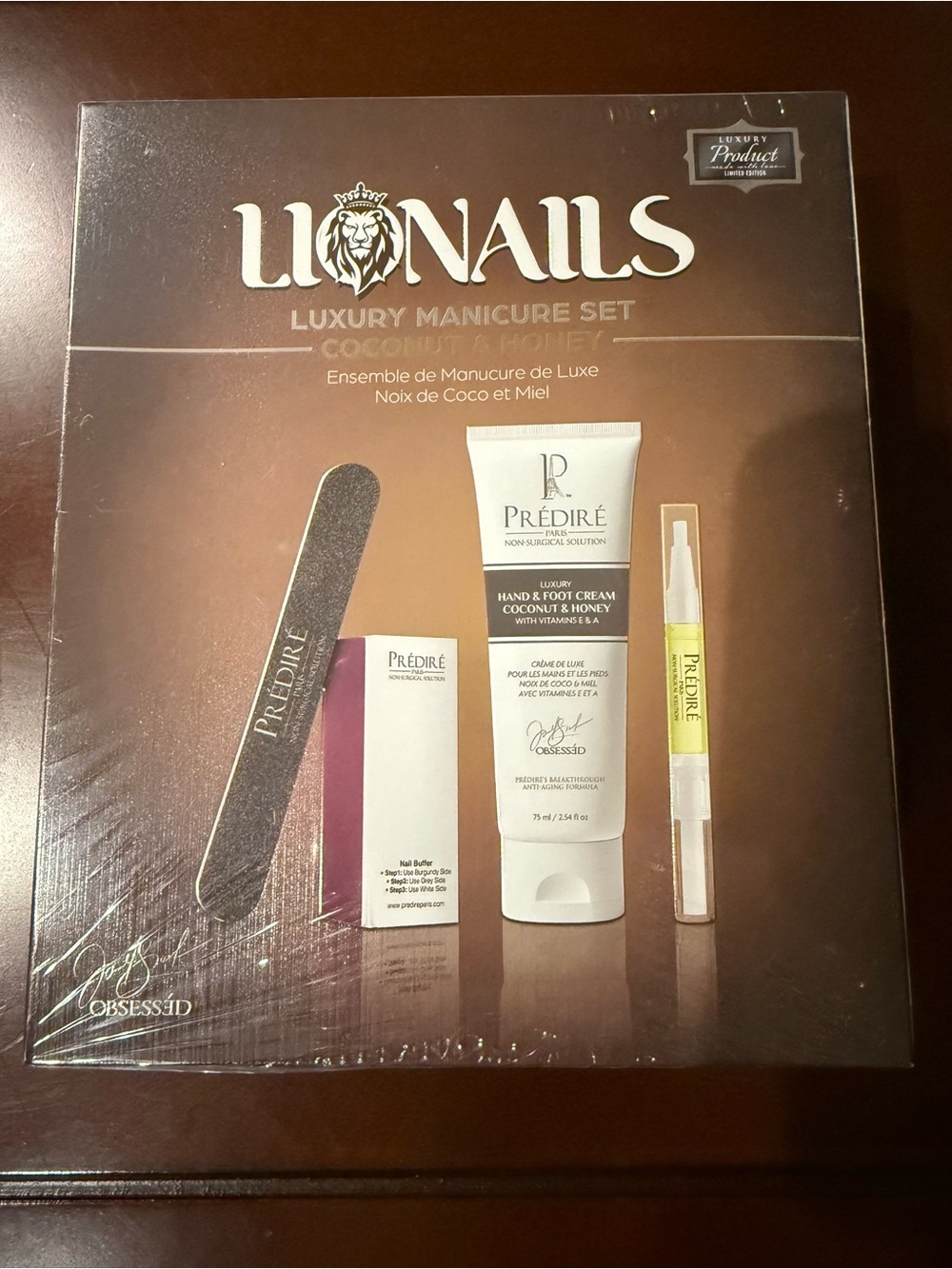 Predire Luxurious Coconut & Honey Manicure Set - NIB